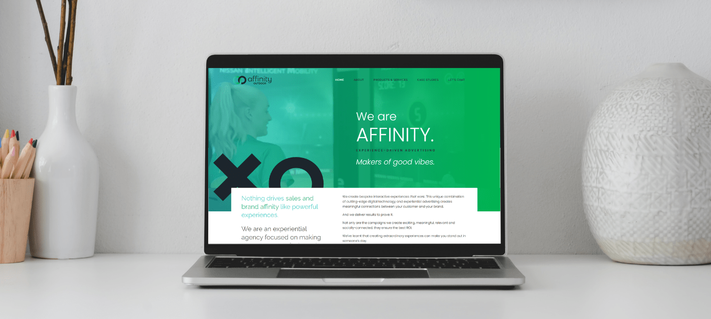 Affinity Outdoor, Brand Strategy, Rebrand Strategy, Web Design, Sales Collateral